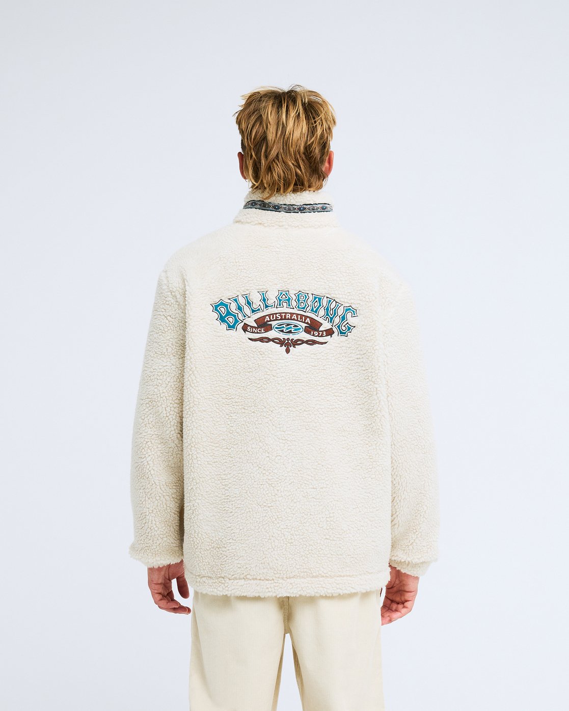 Billabong Tombstone Half Zip Fleece Top-Oat