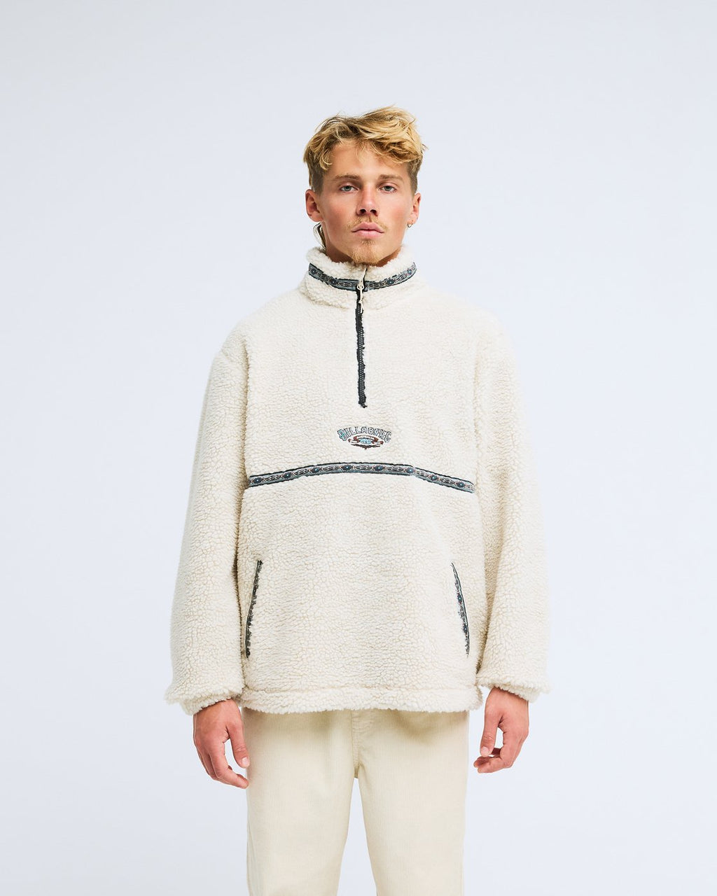 Billabong Tombstone Half Zip Fleece Top-Oat