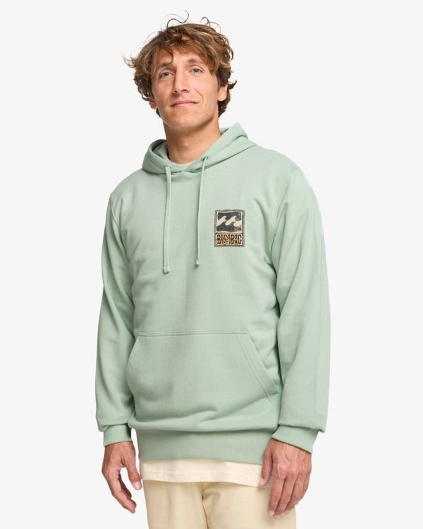 Billabong Stamp Hooded Sweatshirt-Vintage Green | Billabong | - Northshore Newquay - Surf/Skate Shop