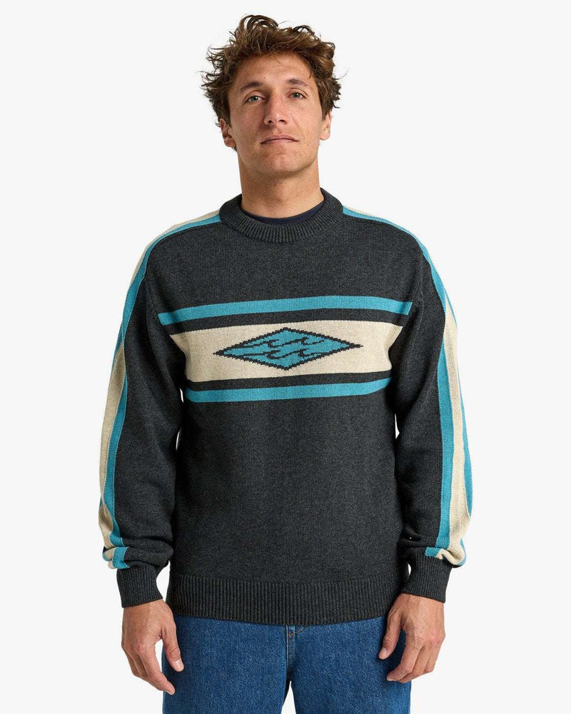 Billabong Unlock Diamond Jumper-Raven | Billabong | Sweatshirt - Northshore Newquay - Surf/Skate