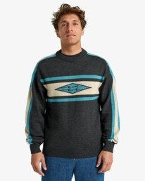 Billabong Unlock Diamond Jumper-Raven | Billabong | - Northshore Newquay - Surf/Skate