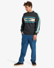 Billabong Unlock Diamond Jumper-Raven | Billabong | Sweatshirt - Northshore Newquay - Surf/Skate