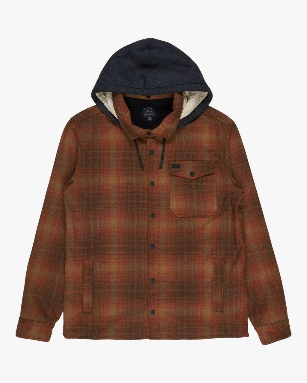 Billabong Furnace Bonded Flannel Fleece Shirt-Dark Cedar | Billabong | Fleece - Northshore Newquay - Surf/Skate
