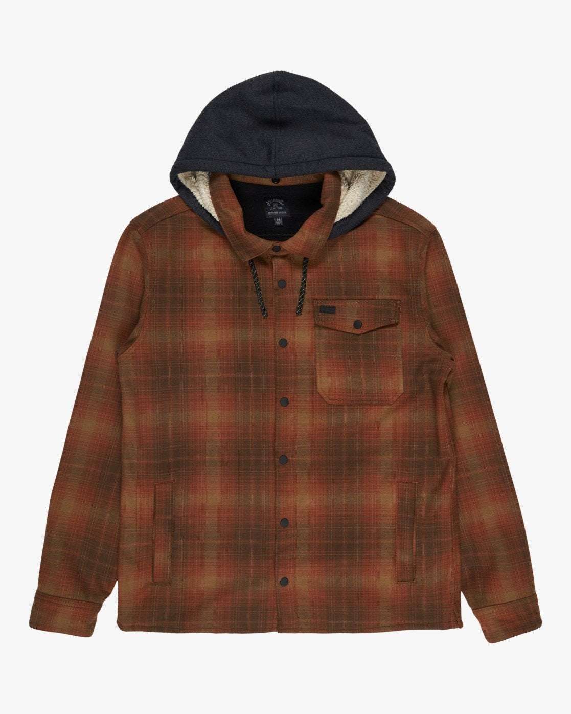 Billabong Furnace Bonded Flannel Fleece Shirt-Dark Cedar | Billabong | Fleece - Northshore Newquay - Surf/Skate