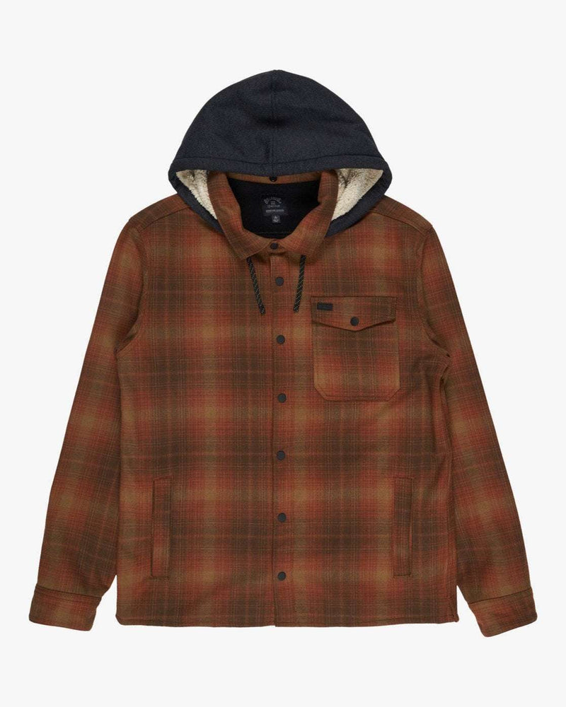 Billabong Furnace Bonded Flannel Fleece Shirt-Dark Cedar | Billabong | Fleece - Northshore Newquay - Surf/Skate