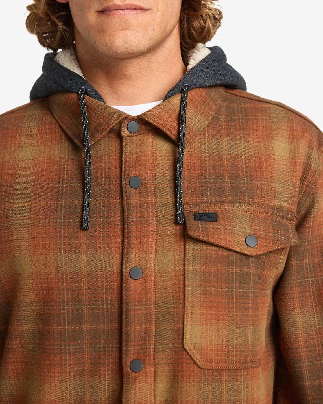 Billabong Furnace Bonded Flannel Fleece Shirt-Dark Cedar | Billabong | Fleece - Northshore Newquay - Surf/Skate