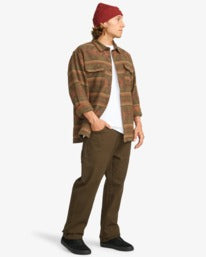 Billabong Offshore Flannel Shirt-Dark Cedar | Billabong |
