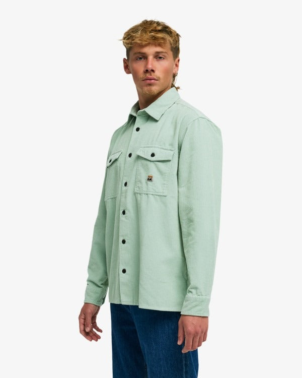 Billabong Bong Days Long Sleeve Shirt-vintage Green | Billabong | - Northshore Newquay - Surf/Skate Shop