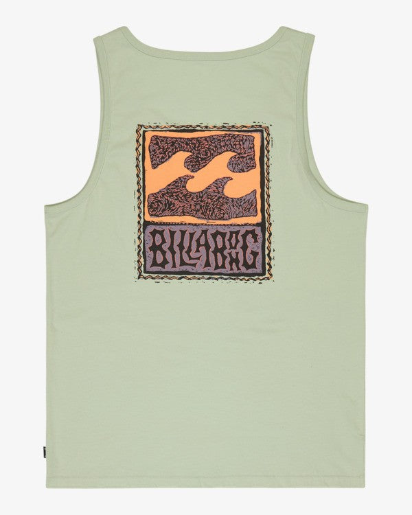 Billabong Stamp Vest-Vintage Green | Billabong | - Northshore Newquay - Surf/Skate Shop