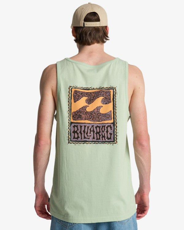 Billabong Stamp Vest-Vintage Green | Billabong | - Northshore Newquay - Surf/Skate Shop