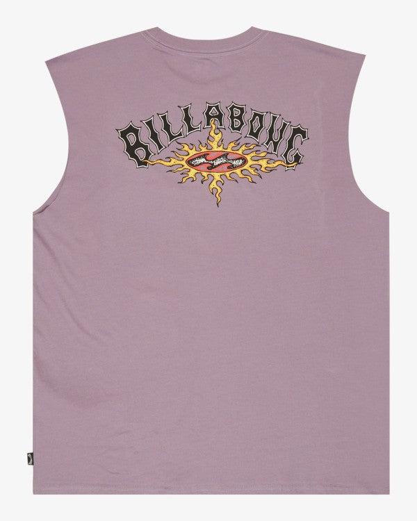 Billabong Burn Out Tank-Purple Ash | Billabong | - Northshore Newquay - Surf/Skate Shop