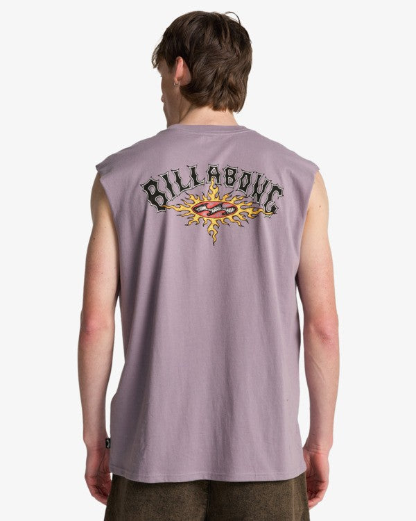 Billabong Burn Out Tank-Purple Ash | Billabong | - Northshore Newquay - Surf/Skate Shop