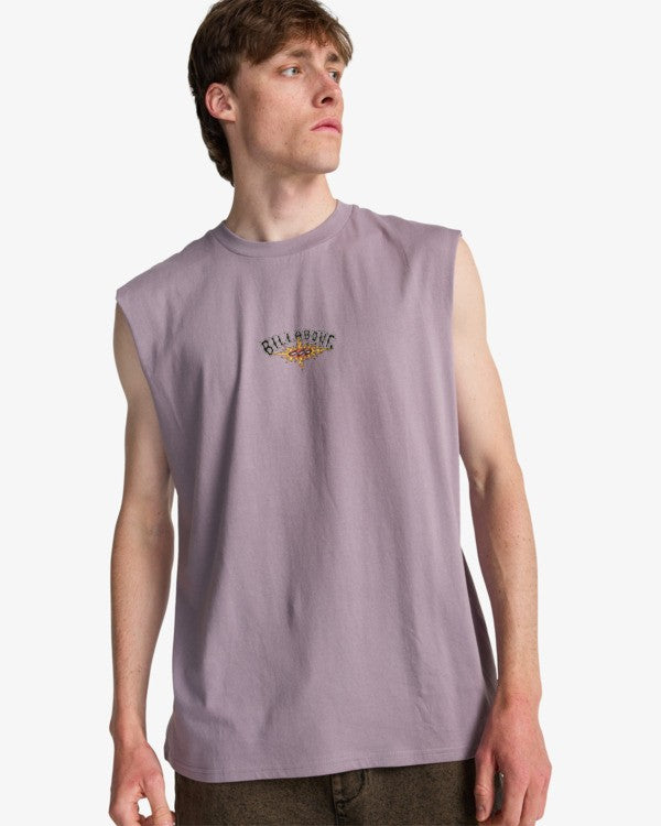 Billabong Burn Out Tank-Purple Ash XL | Billabong | - Northshore Newquay - Surf/Skate Shop