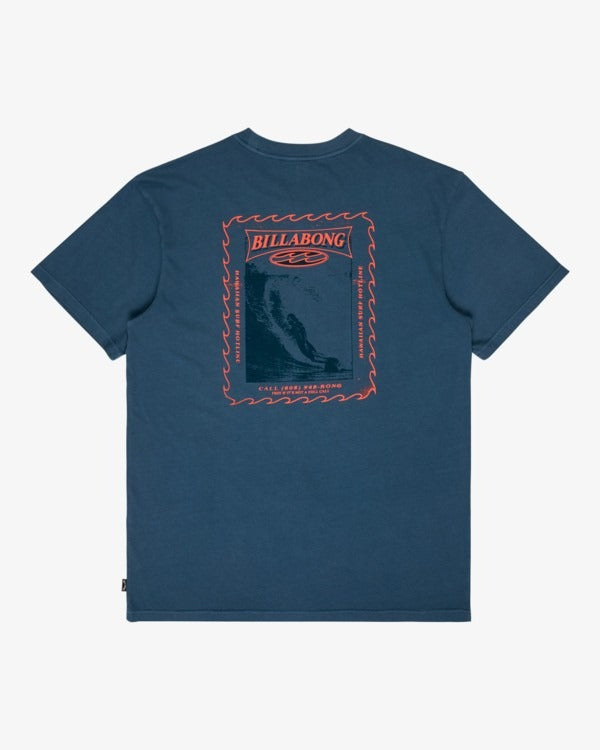 Billabong Since 73 Poster T-Shirt-Real Teal | Billabong | - Northshore Newquay - Surf/Skate Shop