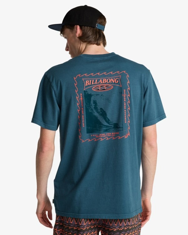 Billabong Since 73 Poster T-Shirt-Real Teal | Billabong | - Northshore Newquay - Surf/Skate Shop