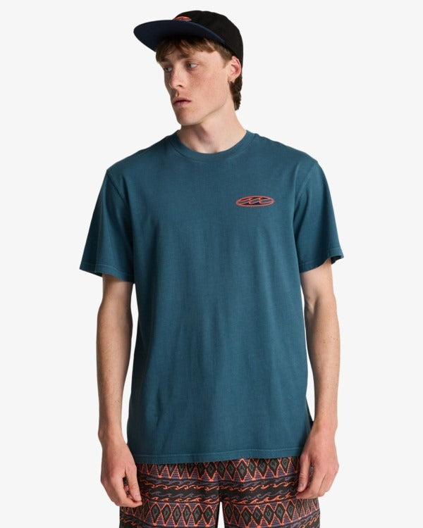 Billabong Since 73 Poster T-Shirt-Real Teal | Billabong | - Northshore Newquay - Surf/Skate Shop