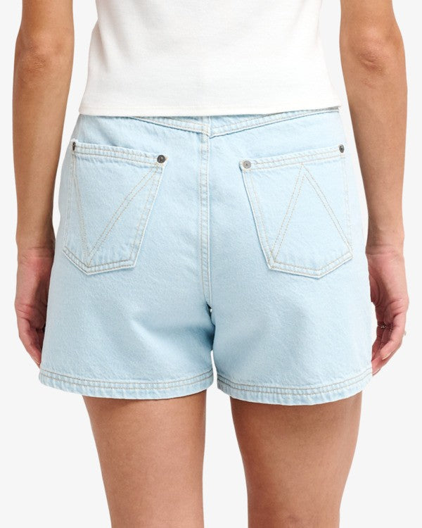 RVCA Women's Coco Denim Shorts-Light Bleach | RVCA | - Northshore Newquay - Surf/Skate Shop