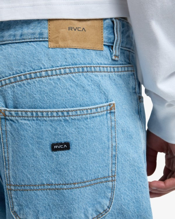 RVCA Men's Skate Denim Shorts-Bleach Wash | RVCA | - Northshore Newquay - Surf/Skate Shop