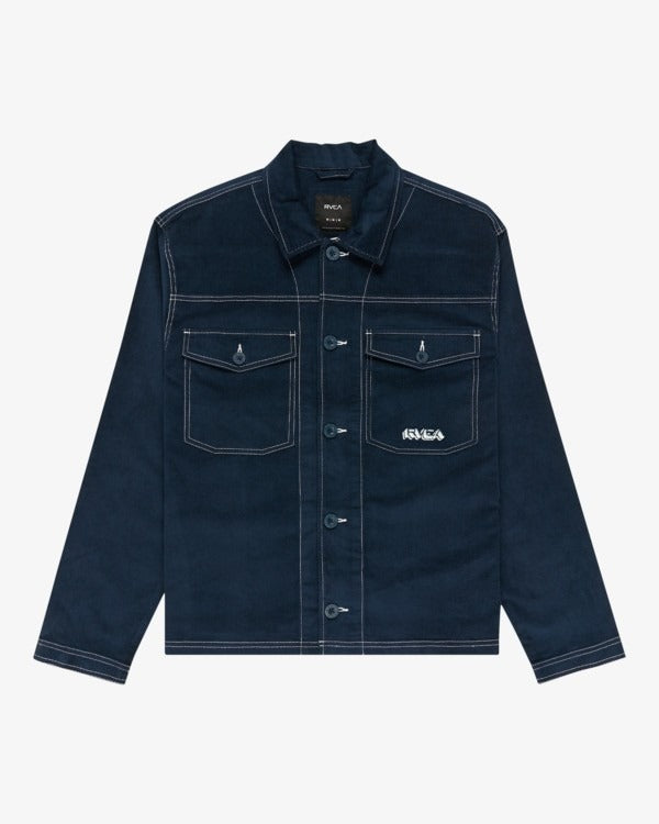 RVCA Antonia Figueiredo Corduroy Jacket -Indigo Blue | RVCA | - Northshore Newquay - Surf/Skate Shop