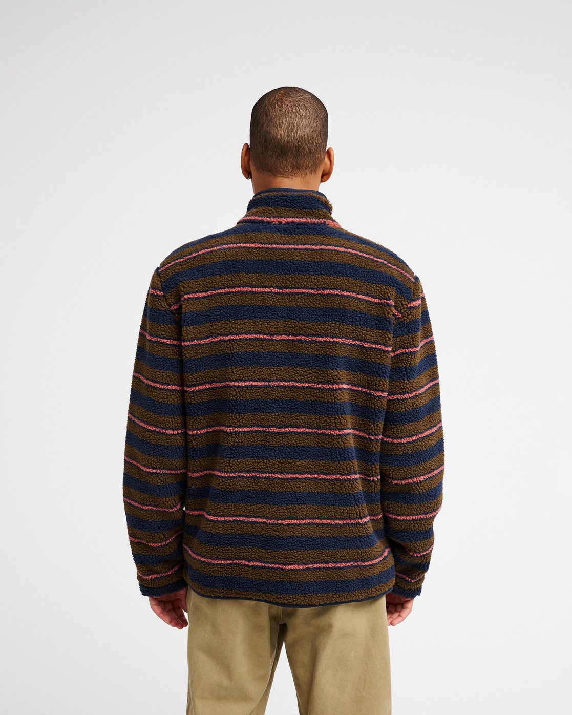 RVCA Westwood Snap Fleece-Navy