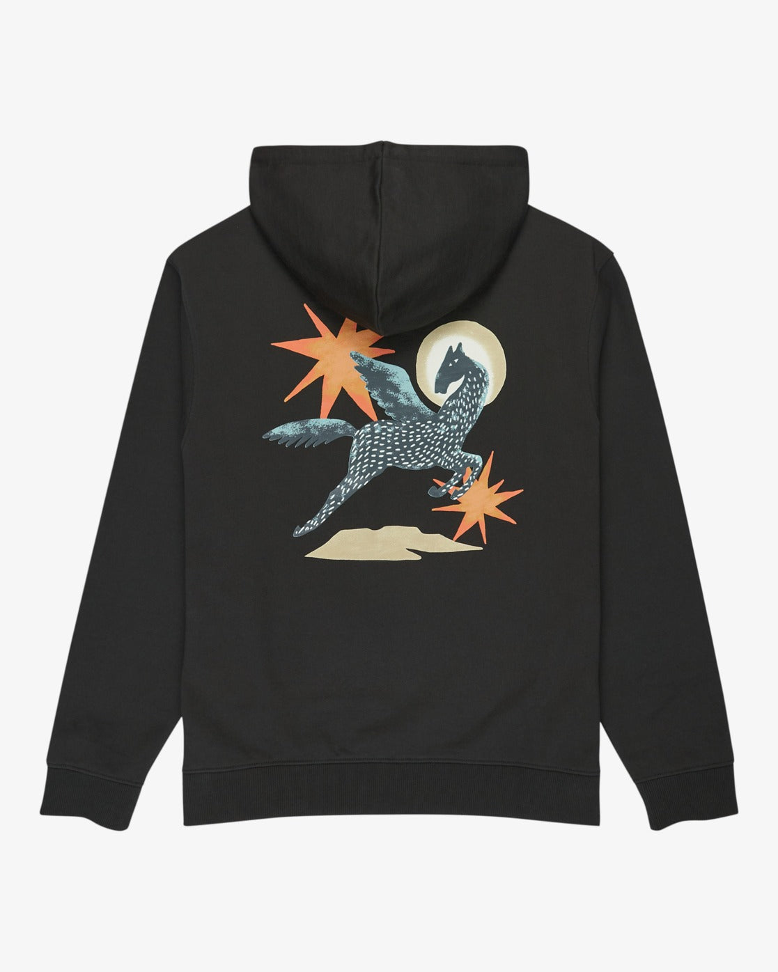 RVCA Pegasus Hoodie-Pirate Black | RVCA | Hooded Sweatshirt - Northshore Newquay - Surf/Skate Shop