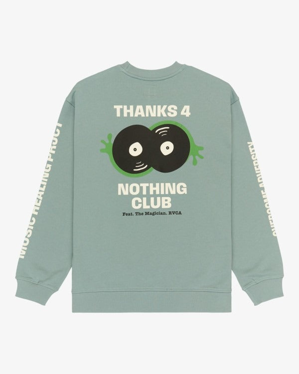 RVCA Men's Magician Crew-Lead | RVCA | - Northshore Newquay - Surf/Skate Shop