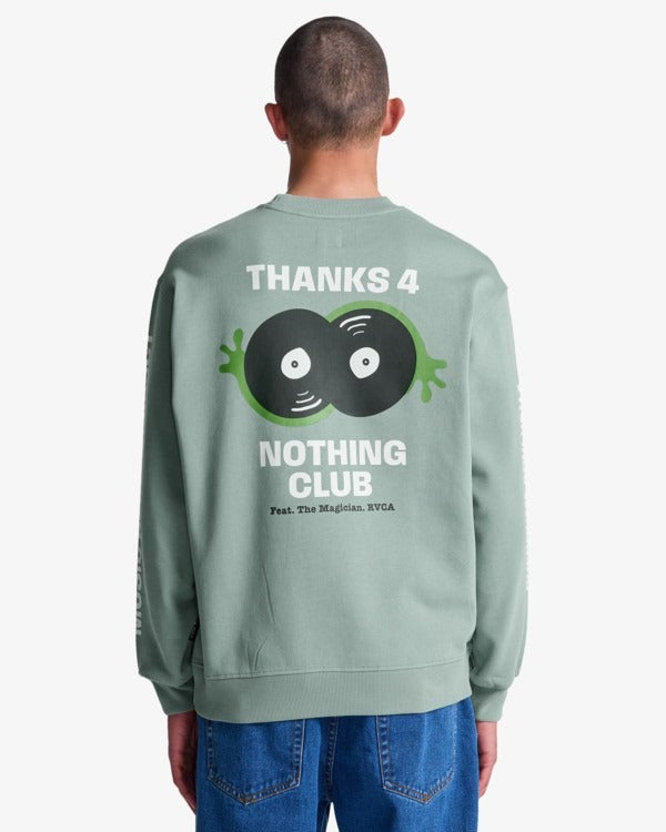 RVCA Men's Magician Crew-Lead | RVCA | - Northshore Newquay - Surf/Skate Shop