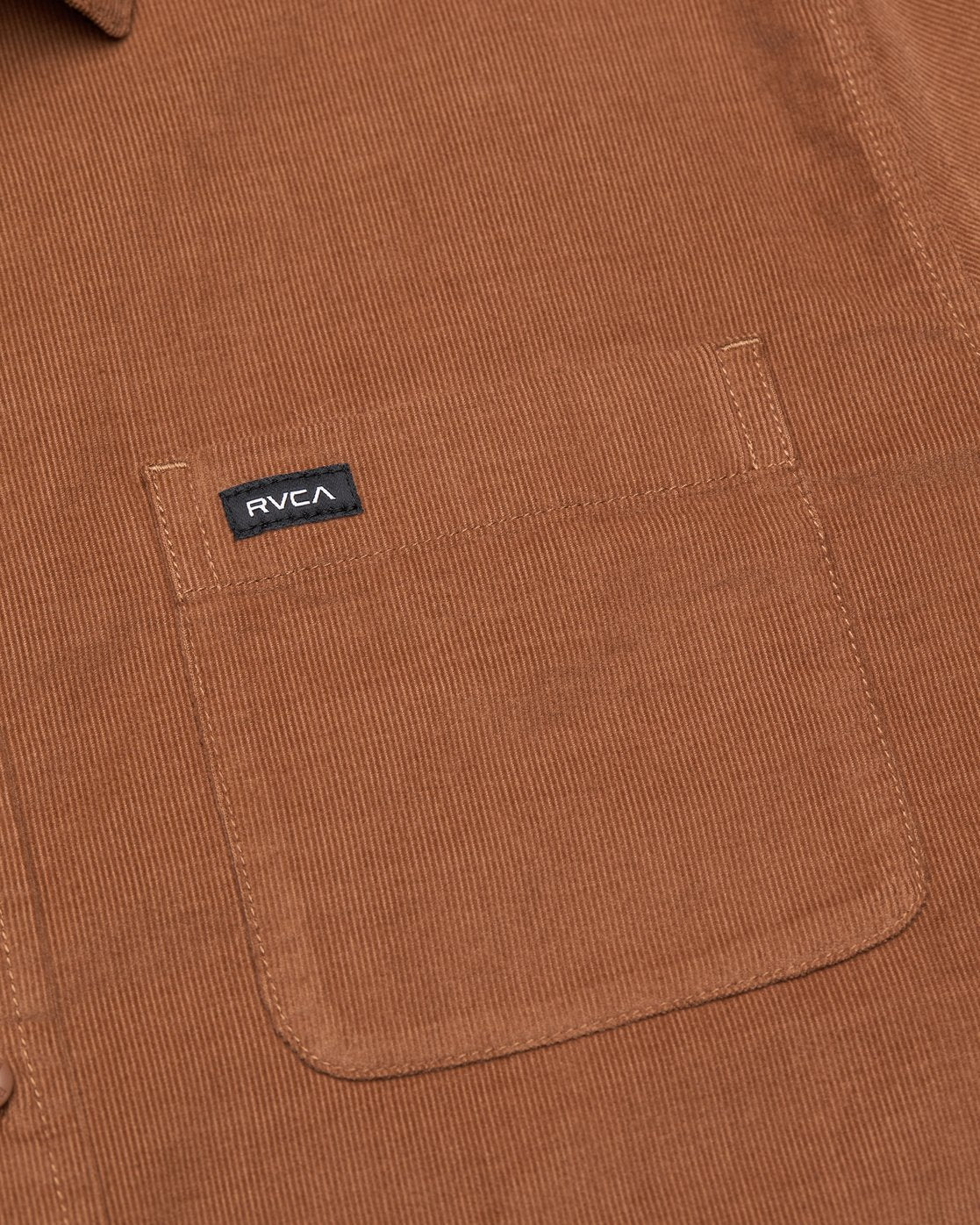 RVCA Freeman Cord Shirt-Brown
