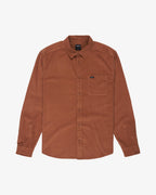 RVCA Freeman Cord Shirt-Brown