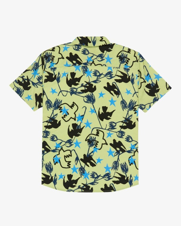 RVCA Men's Antonia Figueiredo Dive In Short Sleeve Shirt-Beecchnut | RVCA | - Northshore Newquay - Surf/Skate Shop
