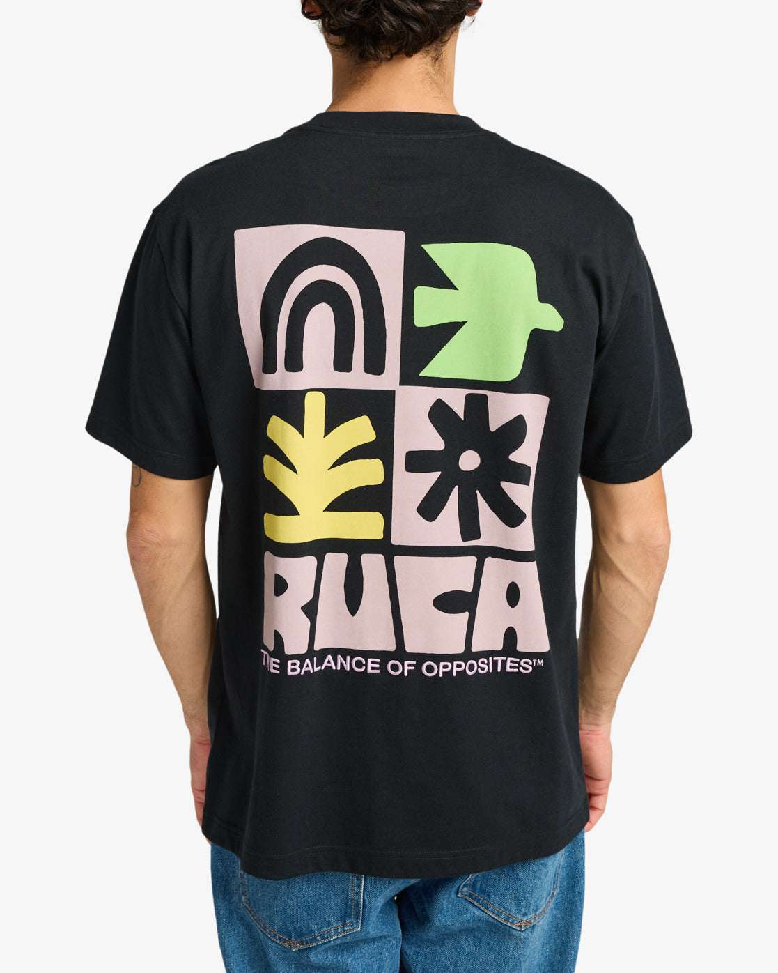 RVCA Men's Mosaic Tshirt - Black | RVCA | T Shirt