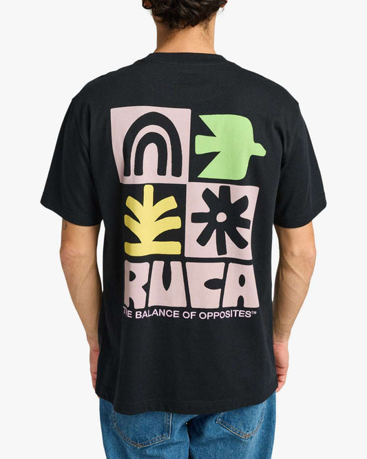 RVCA Men's Mosaic Tshirt - Black | RVCA | T Shirt