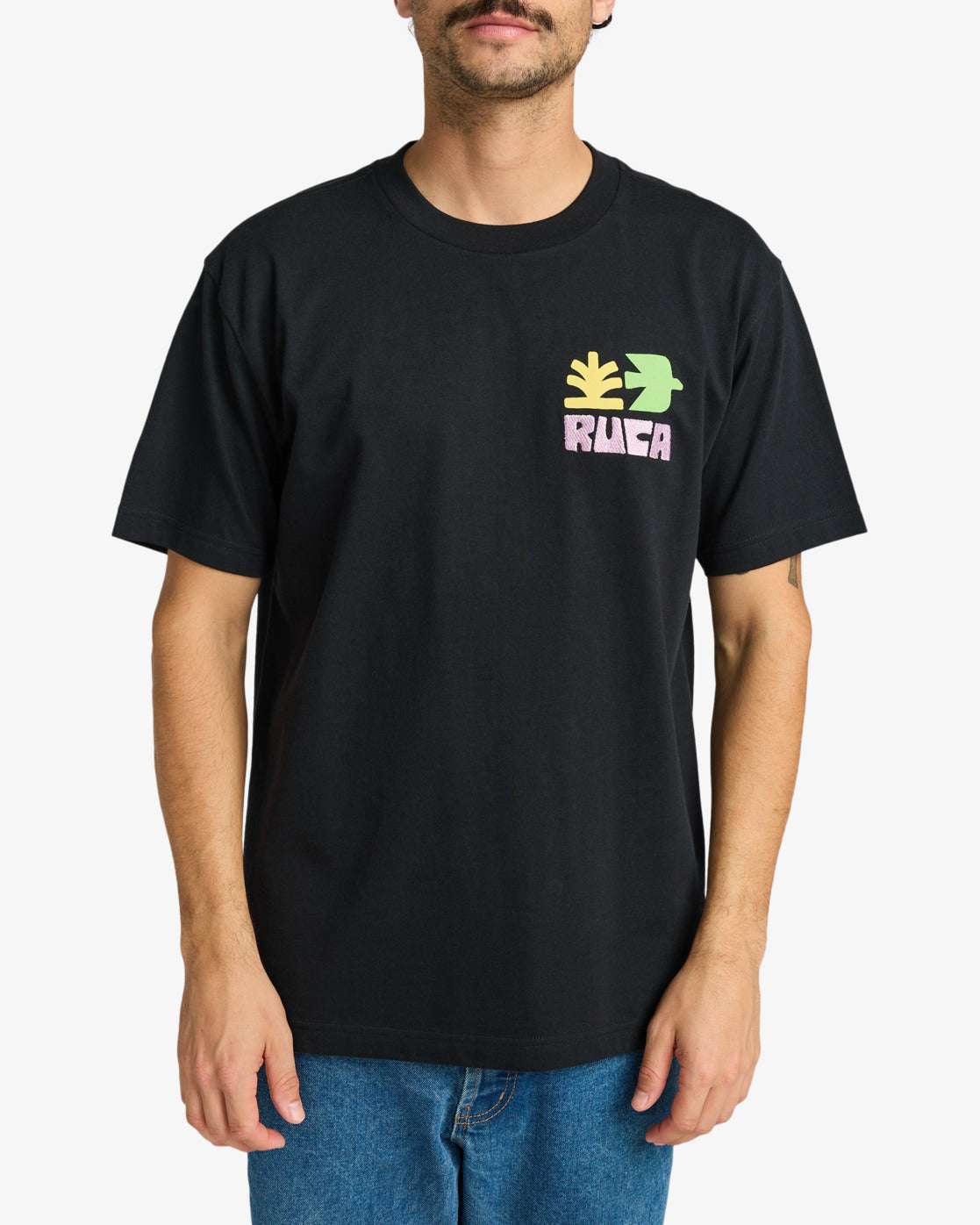 RVCA Men's Mosaic Tshirt - Black | RVCA | T Shirt