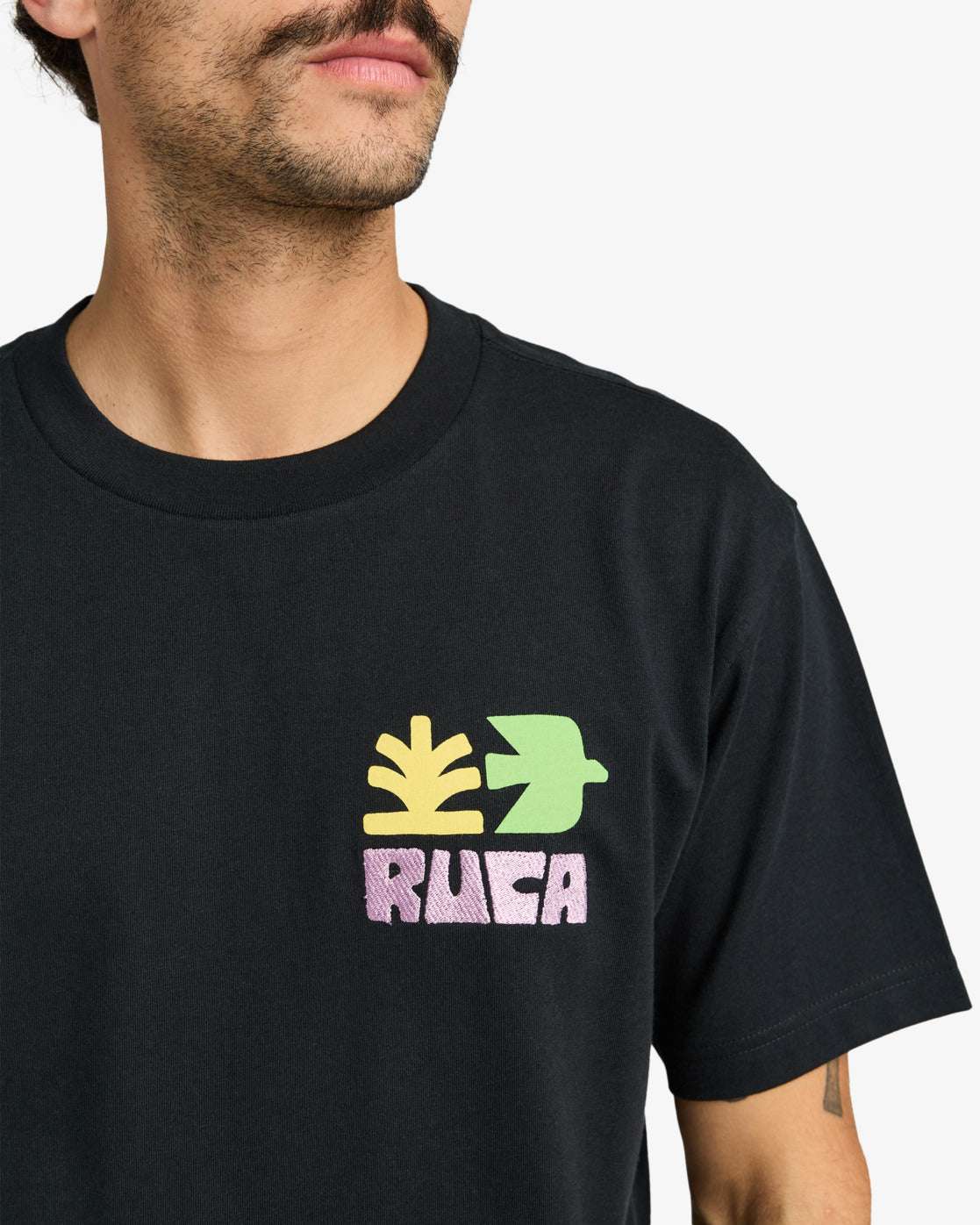 RVCA Men's Mosaic Tshirt - Black | RVCA | T Shirt
