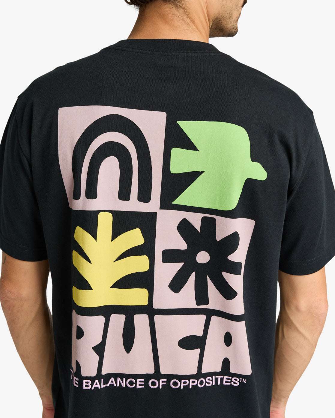 RVCA Men's Mosaic Tshirt - Black | RVCA | T Shirt