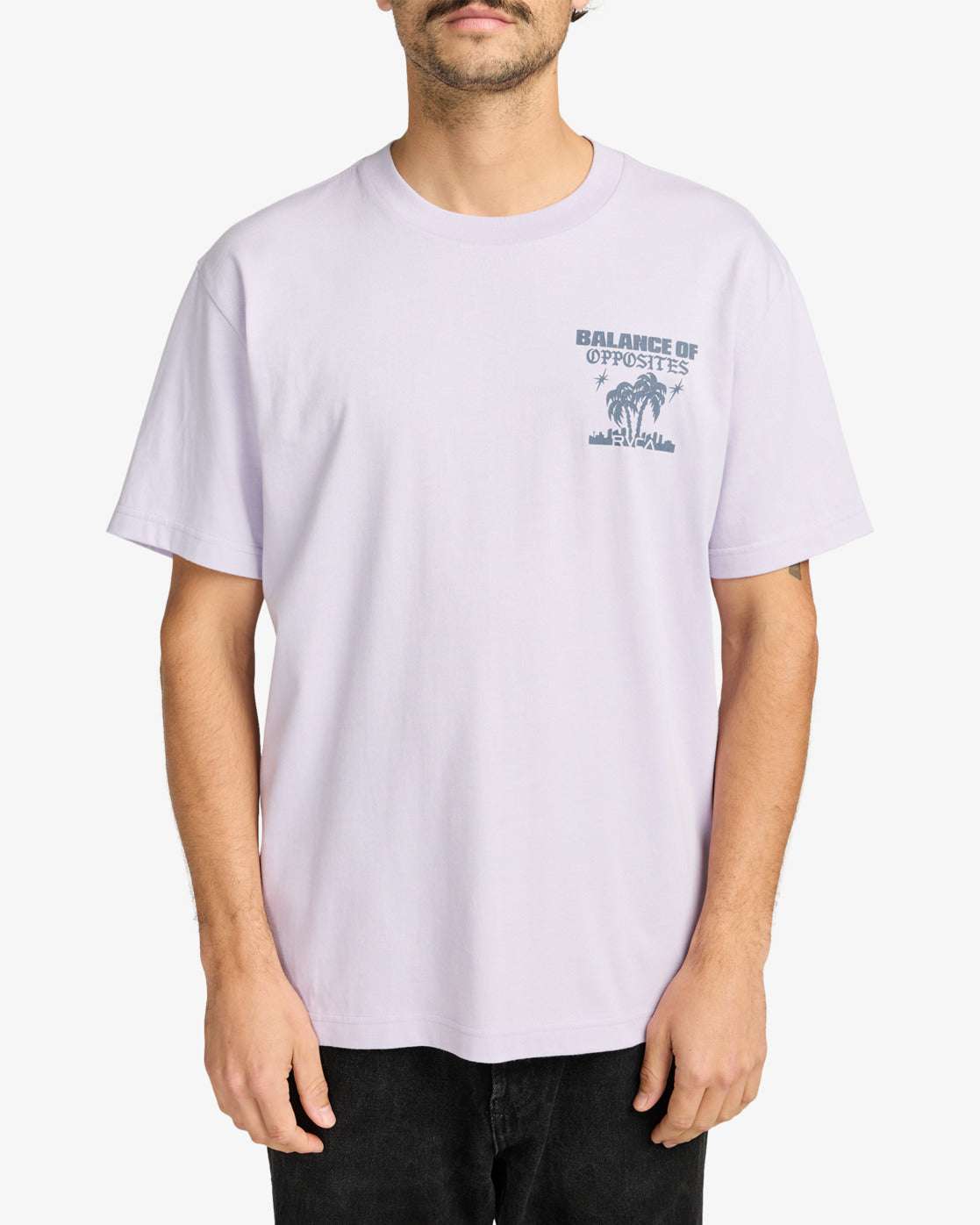 RVCA After Hours T-Shirt-Pastel Lilac | RVCA | T Shirt