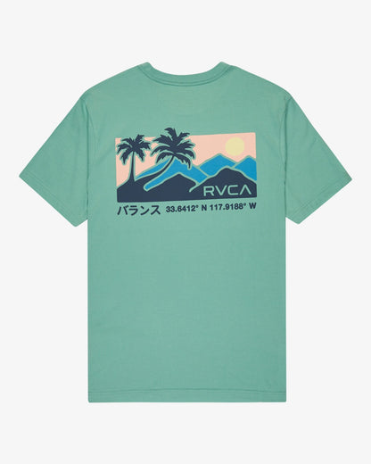 RVCA Palm Trail Tshirt-Bottle Green | RVCA |