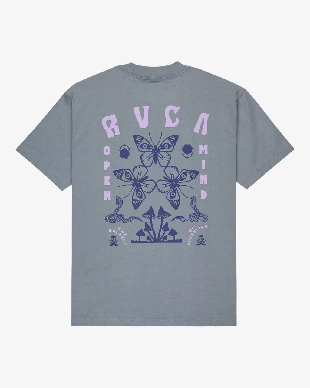 RVCA Butterfly Poster T-Shirt-Flint Stone | RVCA | T Shirt - Northshore Newquay - Surf/Skate