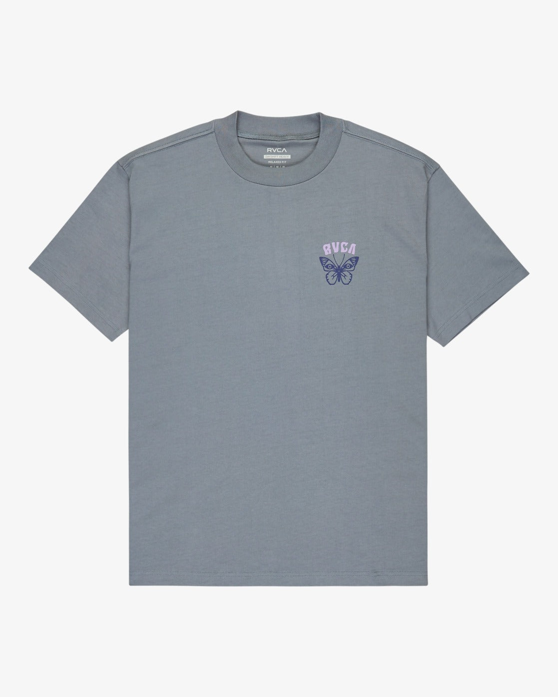 RVCA Butterfly Poster T-Shirt-Flint Stone | RVCA | T Shirt - Northshore Newquay - Surf/Skate