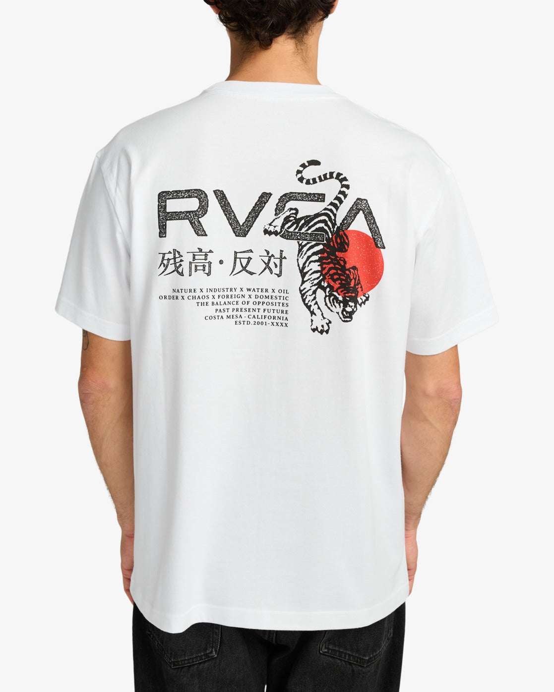 RVCA Tiger Sun T-Shirt-White | RVCA | T Shirt - Northshore Newquay - Surf/Skate