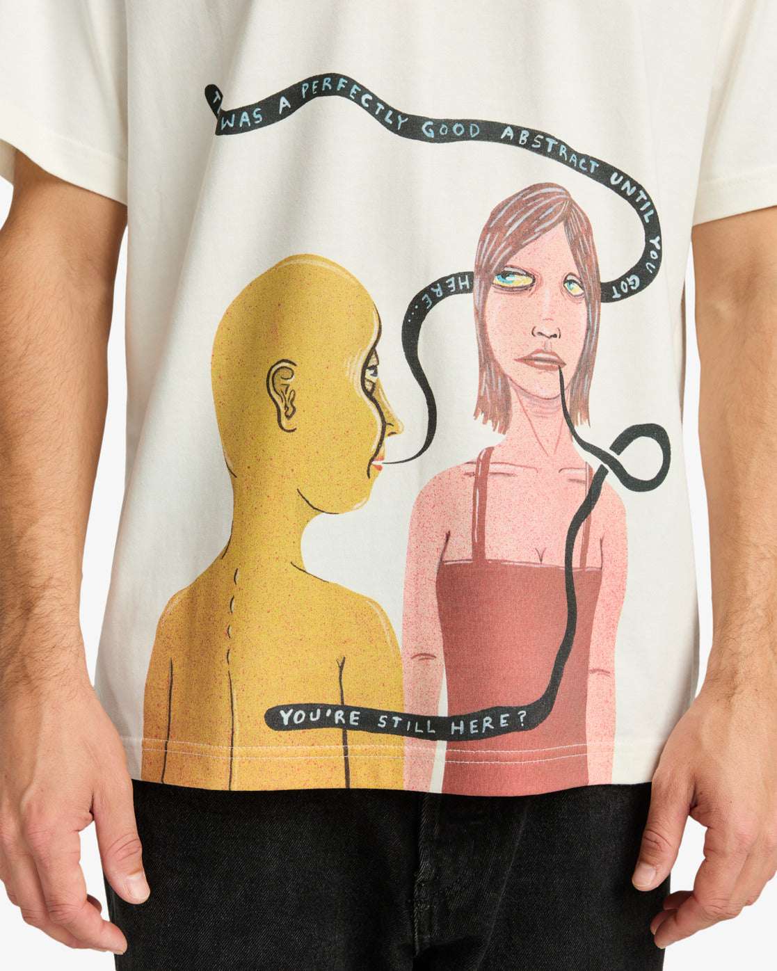 RVCA You're Still Here T-Shirt-Antique White | RVCA | T Shirt - Northshore Newquay - Surf/Skate Shop