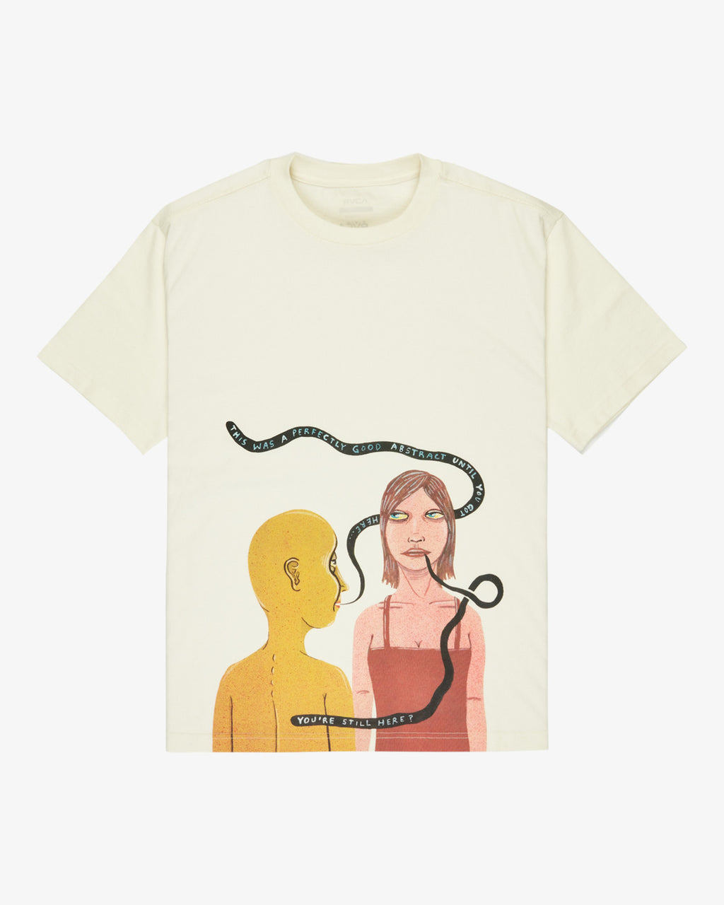 RVCA You're Still Here T-Shirt-Antique White | RVCA | T Shirt - Northshore Newquay - Surf/Skate