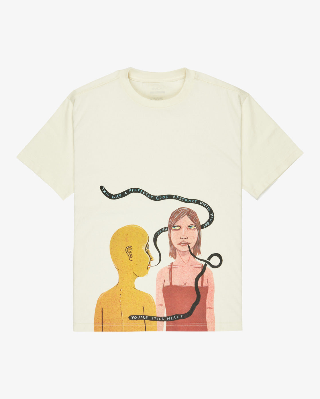 RVCA You're Still Here T-Shirt-Antique White | RVCA | T Shirt - Northshore Newquay - Surf/Skate Shop