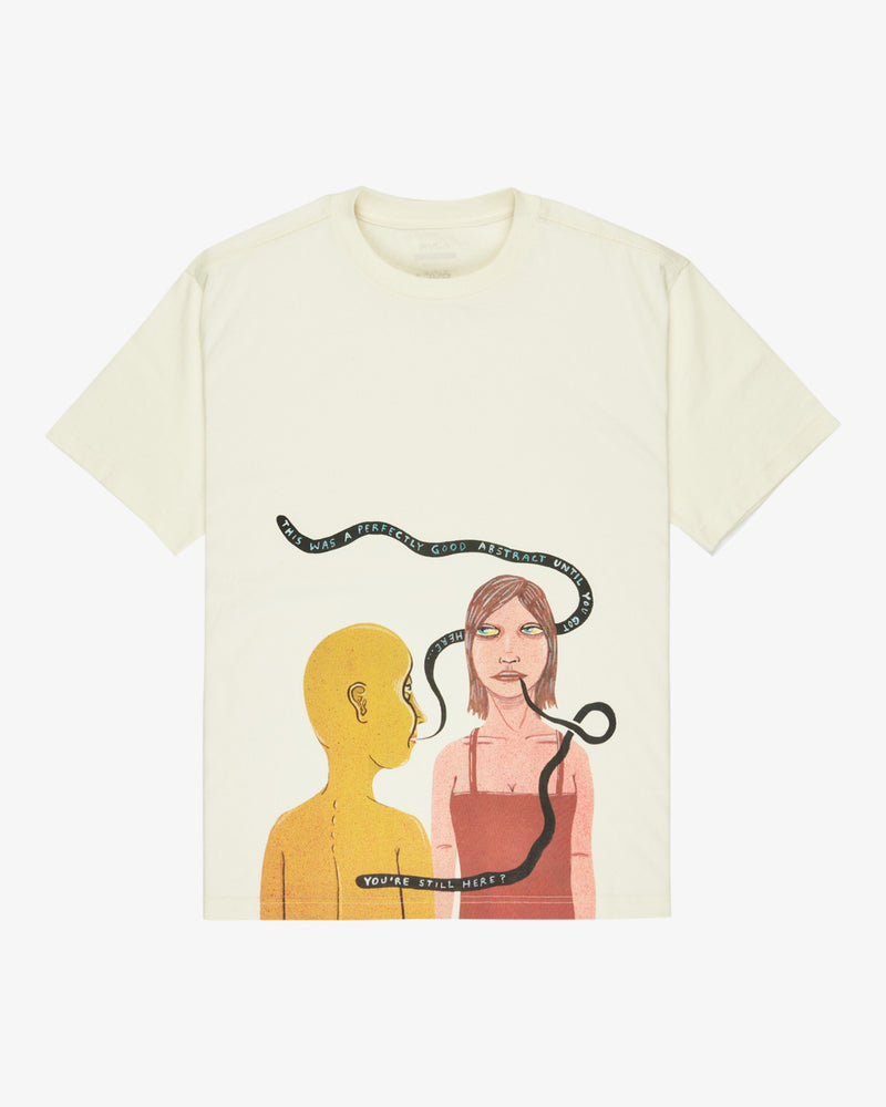 RVCA You're Still Here T-Shirt-Antique White | RVCA | T Shirt - Northshore Newquay - Surf/Skate Shop