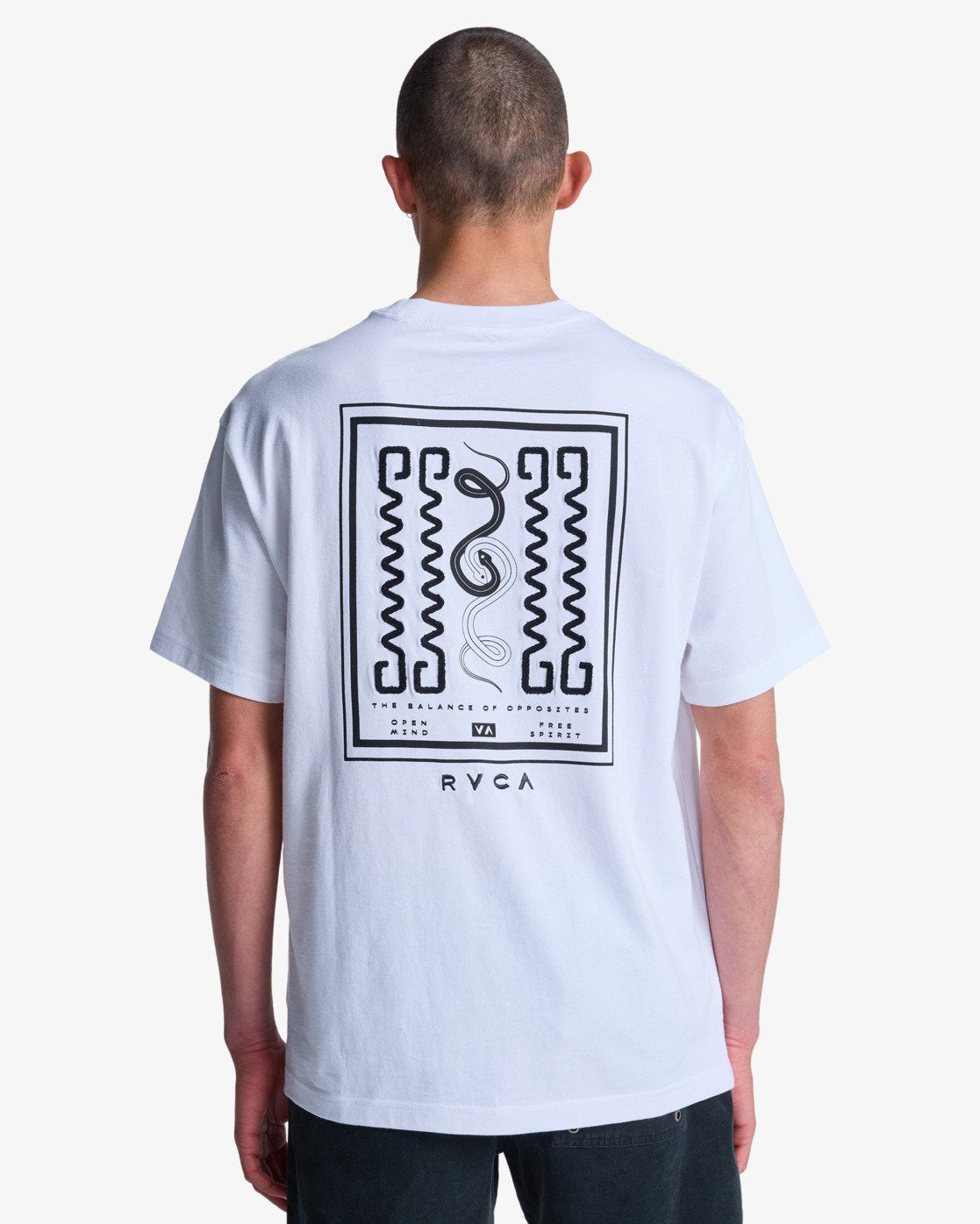 RVCA Amaze Snake T-Shirt-White | RVCA | - Northshore Newquay - Surf/Skate Shop