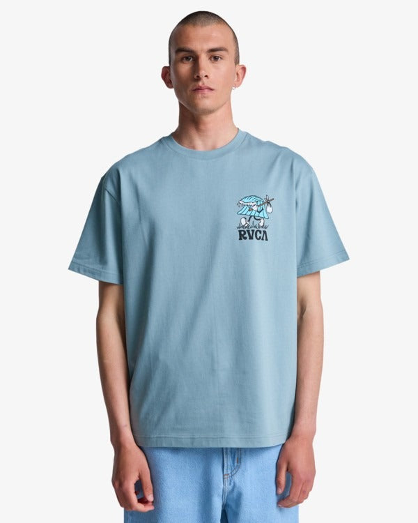RVCA Keep Lookin T-Shirt-Lead | RVCA | - Northshore Newquay - Surf/Skate Shop