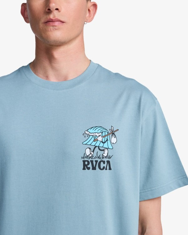 RVCA Keep Lookin T-Shirt-Lead | RVCA | - Northshore Newquay - Surf/Skate Shop