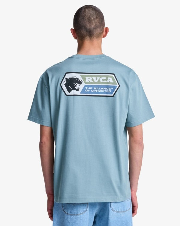 RVCA Men's Pantero T-Shirt-Lead | RVCA | - Northshore Newquay - Surf/Skate Shop