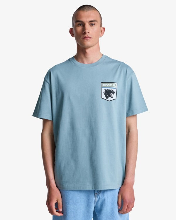 RVCA Men's Pantero T-Shirt-Lead | RVCA | - Northshore Newquay - Surf/Skate Shop