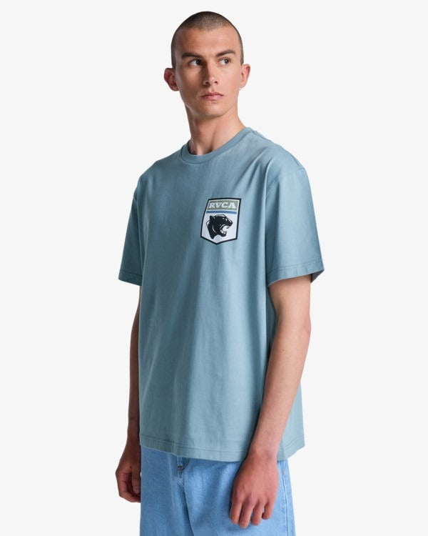 RVCA Men's Pantero T-Shirt-Lead | RVCA | - Northshore Newquay - Surf/Skate Shop